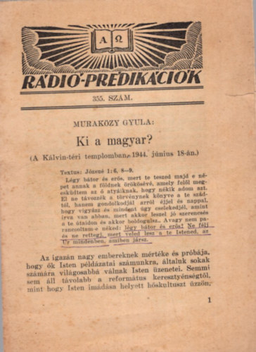 R�di�-pr�dik�ci�k 355. sz�m