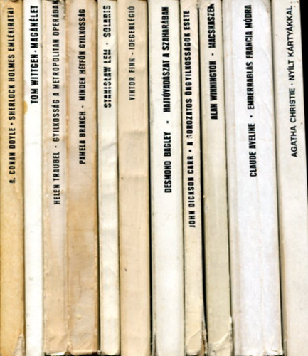 T�bb szerz� - 11 db Eur�pa - Fekete k�nyvek krimi