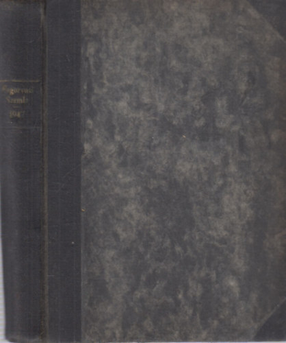 Dr. Varga Istv�n (szerk.) - Fogorvosi szemle - 1947-es teljes �vfolyam (egy k�tetben)