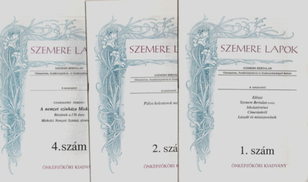 Pelikán István - 6 db (7 szám összesen) Szemere Lapok együtt: 1, 2, 4, 7, 9, 11-12. szám együtt.