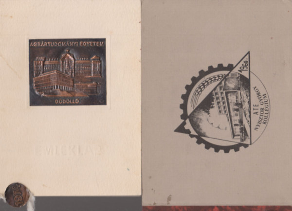 ATE - Nyisztor Gy�rgy koll�gium 1969 (8 db eredeti f�nyk�ppel + f�mplakettes megh�v�val)