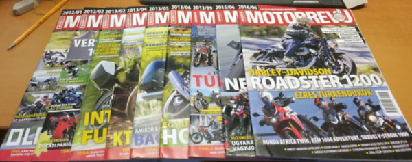 9 db Motorrev magazin, szrvnyszmok - A vezet motoros magazin