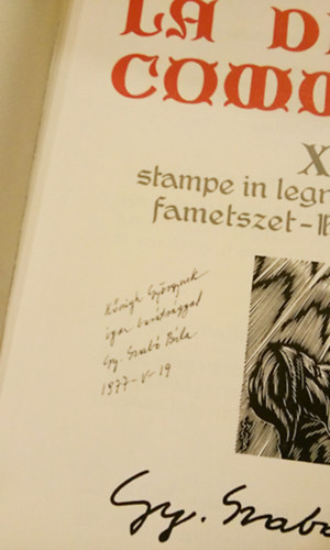 La divina commedia (Gy. Szabó Béla 20 fametszetével)