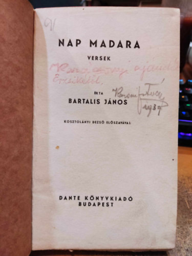 Bartalis J�nos - Nap madara