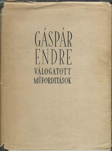 G�sp�r Endre - V�logatott m�ford�t�sok