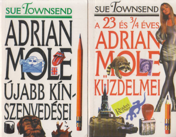 Sue Townsend - 2 db Adrian Mole trtnet: Kzdelmei + jabb knszenvedsei