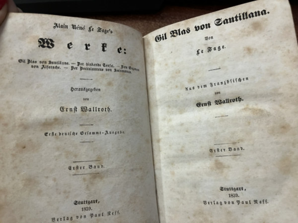 Alain-Ren� Le Sage - Gil Blas von Santillana I-III.