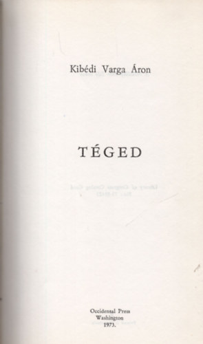 Kibédi Varga Áron - Téged