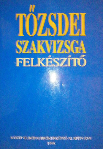 Martin Hajdu Gy�rgy - T�zsdei szakvizsga felk�sz�t�