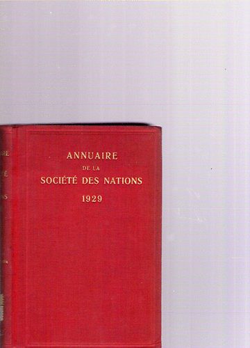 Georges Ottlik - Annuaire de la Socit des Nations 1929