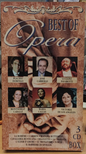 Disky Communications - Best Of Opera (3 CD Box Set)(Placido Domingo, Jos Carreras, Luciano Pavarotti, Montserrat Caball, Maria Callas, Victoria de Los Angeles)