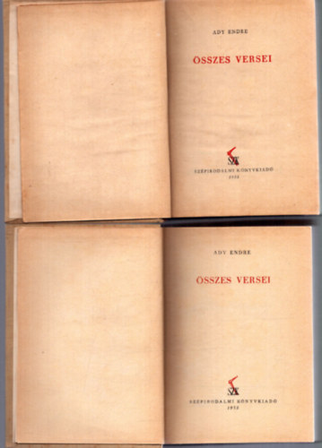 Ady Endre - Ady Endre �sszes versei I-II.