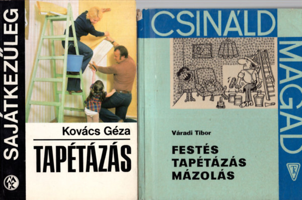 Kovcs Gza, Vradi Tibor - 2 db tapts knyv:Taptzs +Fests,taptzs,mzols.