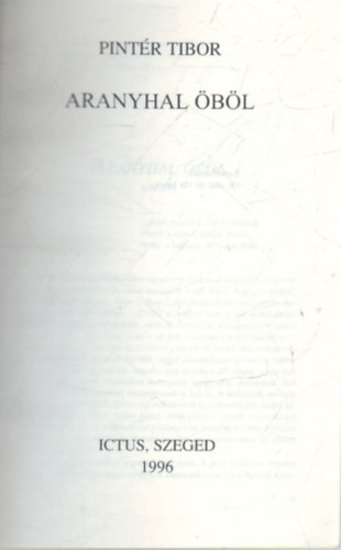Pint�r Tibor - Aranyhal �b�l