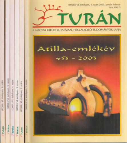 Tur�n 2003/1-6. sz�m (Teljes �vfolyam lapsz�monk�nt)