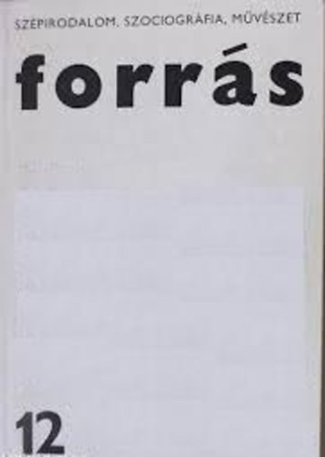 Forrs 1979 december Szpirodalom, szociogrfia, mvszet