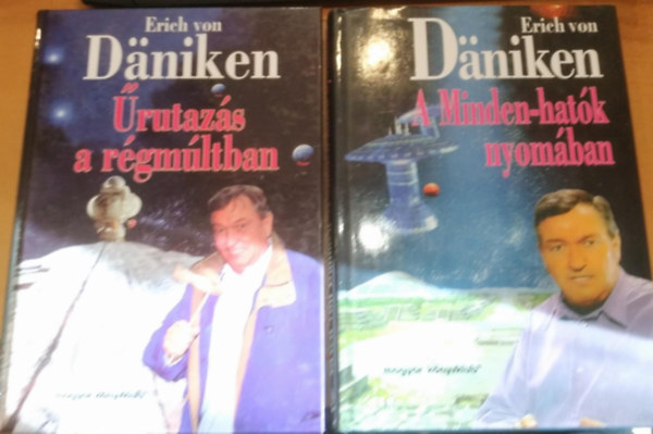 Erich von D�niken - 2 db Daniken sci-fi : �rutaz�s a r�gm�ltban + A Minden-hat�k nyom�ban