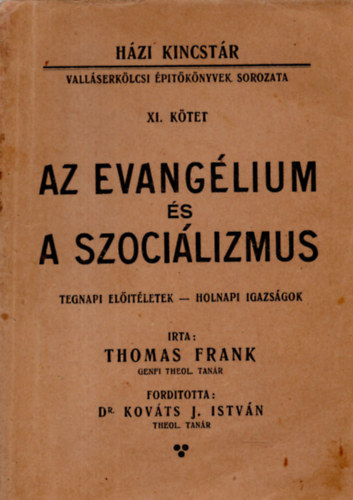 Frank Thomas - Az evanglium s a szocilizmus