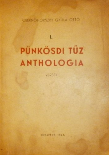 Csernohorszky Gyula Ott - I. Pnksdi tz anthologia