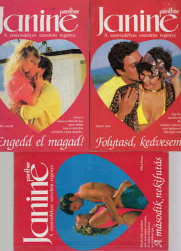 Phyllis Carroll, Ellen Piano June Casey - Janine romantikus k�nyv ( 3 db egy�tt ) 1. A m�sodik nekifut�s, 2. Engedd el magad ! 3. Folytasd, kedvesem !