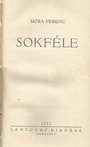 Mra Ferenc - Sokfle