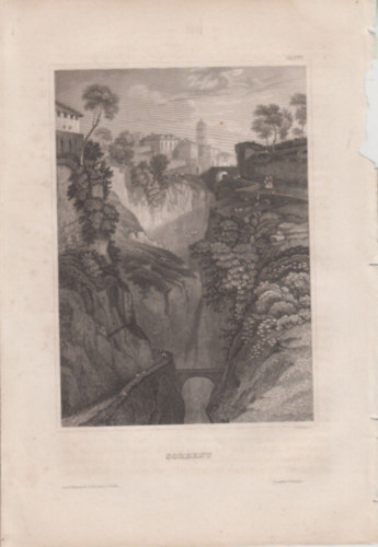 Sorrent (Sorrento vros, Olaszorszg, Eurpa) (16x23,5 cm lapmret eredeti aclmetszet, 1856-bl)