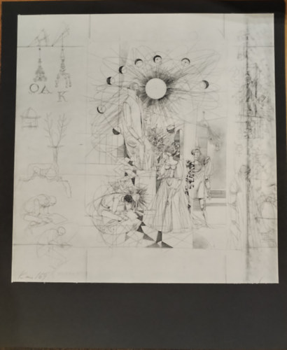 Kass J�nos al��rt, eredeti r�zkarca 1967. (Mad�ch: Az ember trag�di�j�hoz)