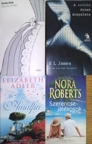 E L James, Nora Roberts, Emil Zola Elisabeth Adler - Romantikus k�nyvcsomag