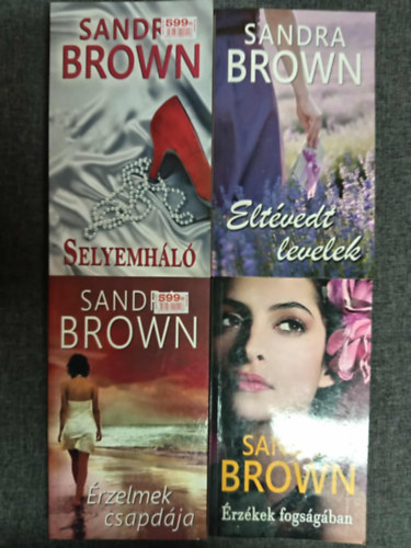 Brown Sandra - (4db) Sandra Brown Romantikus k�nyvcsomag: Selyemh�l� / Elt�ved levelek / �rzelmek csapd�ja / �rz�kek fogs�g�ban
