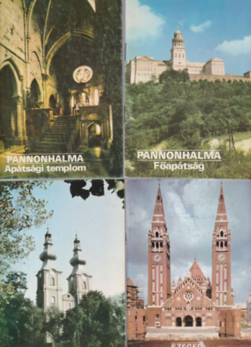 Köböl Vera Körber Ágnes (szerk.) - 4 db Tájak, Korok, Múzeumok Kiskönyvtára: Máriapócs Kegytemplom 103 + Szeged Fogadalmi templom 217 + Pannonhalma Apátsági templom 14 + Pannonhalma Főapátság 13