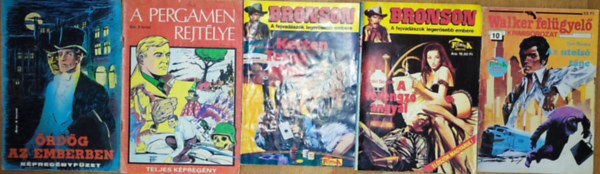 Lee Carson, Colin Scope Don Rivera - 5db krimi és bűnügyi füzet - Don Rivera-Az utolsó tánc (Walker felügyelő), Colin Scope-A vérengző angyal, Lee Carson-Ketten Texas ellen (Bronson), A Pergamen rejtélye, Ördög az emberben