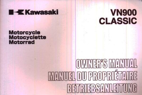 Kawasaki VN900 Classis owner's manual