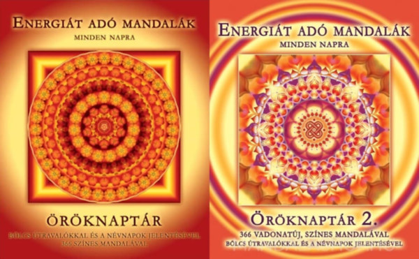 2 db rknaptr: Energit ad mandalk minden napra - rknaptr - Blcs travalkkal s a nvnapok jelentsvel - 366 sznes mandalval + Energit ad mandalk - rknaptr 2.