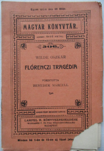Wilde Oszk�r - Fl�renczi trag�dia