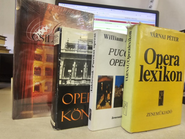 Várnai Péter, William Ashbrook Őszy-Tóth Gábriel - 4db-os KÖNYVMENTŐ AJÁNLAT: Operacsillagok- A függöny mögött I.+ Operalexikon+ Operák könyve+ Puccini operái