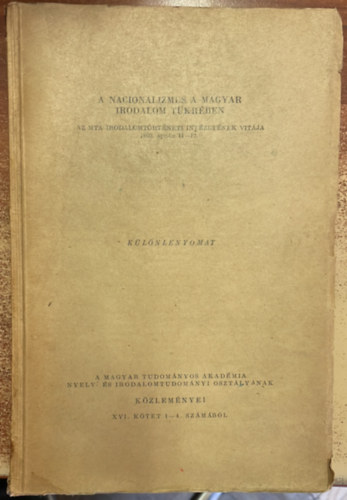 T.D.,S.S., Sz.M. K.T. - A nacionalizmus a magyar irodalom tkrben