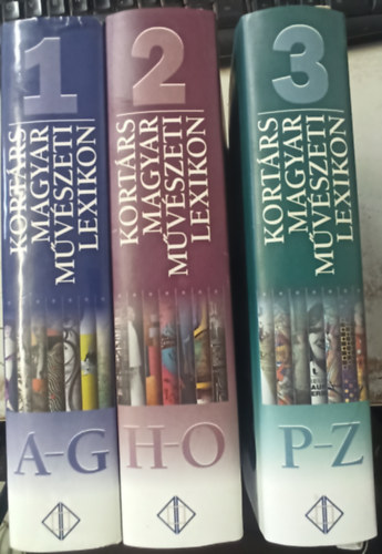 SZERKESZT Fitz Pter Faludy Judit Trk gnes - Kortrs Magyar Mvszeti Lexikon 1-3. A-G/H-O/PZ  (Sznes s fekete-fehr fotkkal, reprodukcikkal.) teljes kiads