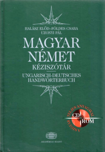 Uzonyi Pl; Halsz Eld; Fldes Csaba - Magyar-nmet kzisztr CD-vel