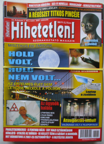 Hihetetlen magazin 2007/1-12. (Teljes vfolyam, lapszmonknt)