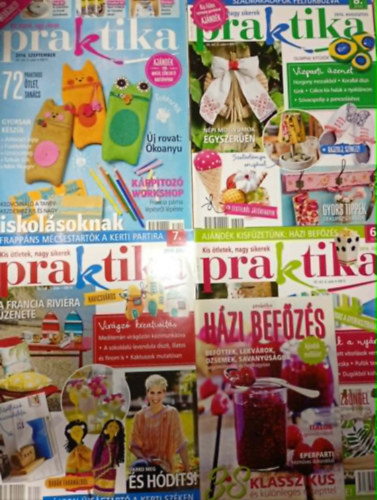 4 db. Praktika Magazin - 2016.jún. - 6. szám, 2016.júl. 7. szám, 2016.aug. 8. szám, 2016.szept. 9. szám (szabás-varrás-kötés-hobby-lakásdivat-kézimunka)