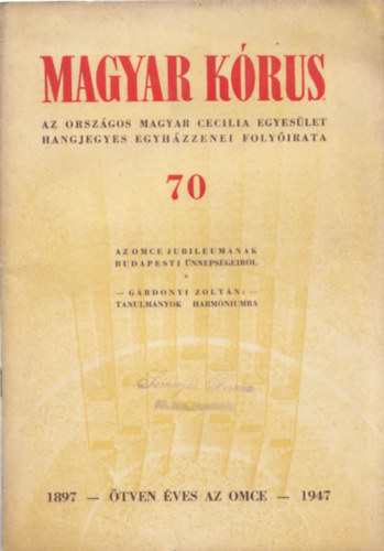Huber Frigyes - Magyar Krus 1947. december