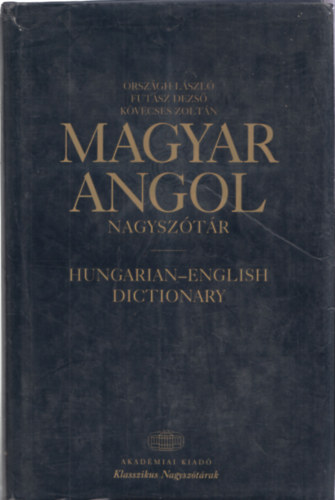 Orsz�gh-Fut�sz-K�vecses - Magyar-angol nagysz�t�r