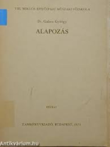 Gabos Gyrgy dr. - Alapozs- kzirat