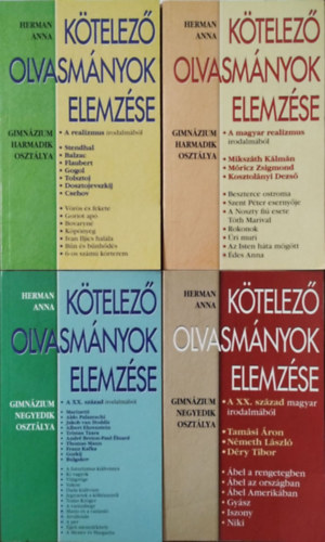 Herman Anna - Ktelez olvasmnyok elemzse knyvcsomag (4 ktet)