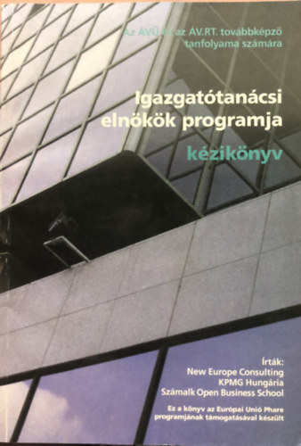 New Europe Consulting KPMG - Igazgattancsi elnkk programja - kziknyv