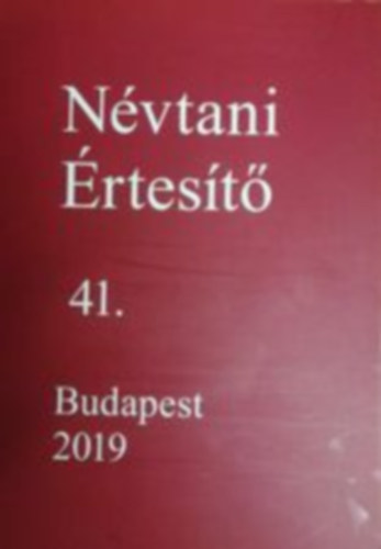 N�vtani �rtes�t� 41.