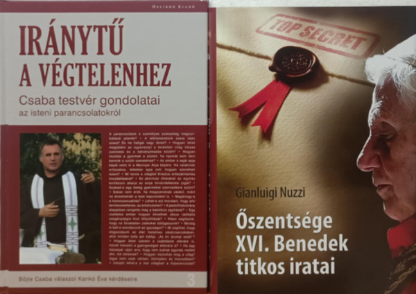 Böjte Csaba Nuzzi Gianluigi - Vallási témájú könyvcsomag