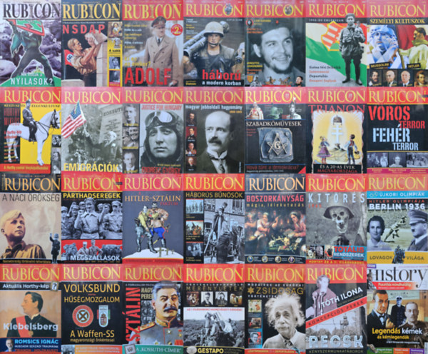 R�cz �rp�d  (f�szerk.), Papp G�bor (szerk.) R�cz �rp�d (szerk.) - 27 db Rubicon sz�rv�nysz�m: 2004/11 + 2005/8 + 2005/10-2006/1 Dupla sz�m 2. kiad�s + 2006/2-3 + 2006/8 + 2006/9 + 2007/9 + 2007/10 + 2008/1 + 2008/5 + 2009/1-2 + 2010/2 + 2010/4-5 + 2011/2 + 2011/2 K�l�nsz�m + 2011/5 + 2011/6 + 2011/7 +