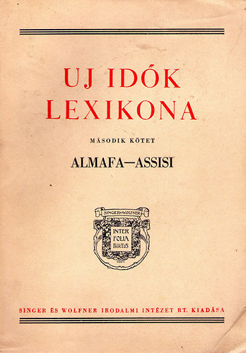 Uj idk lexikona - msodik ktet (ALMAFA-ASSISI)