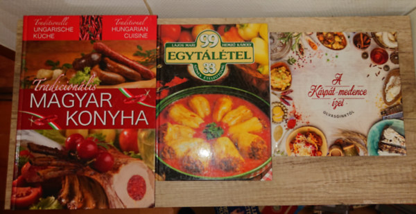 Lajos Mari Hemző Károly - 3 könyv a tradícionális magyar konyháról: A Kárpát-medence ízei, 99 egytálétel, Tradícionális magyar konyha